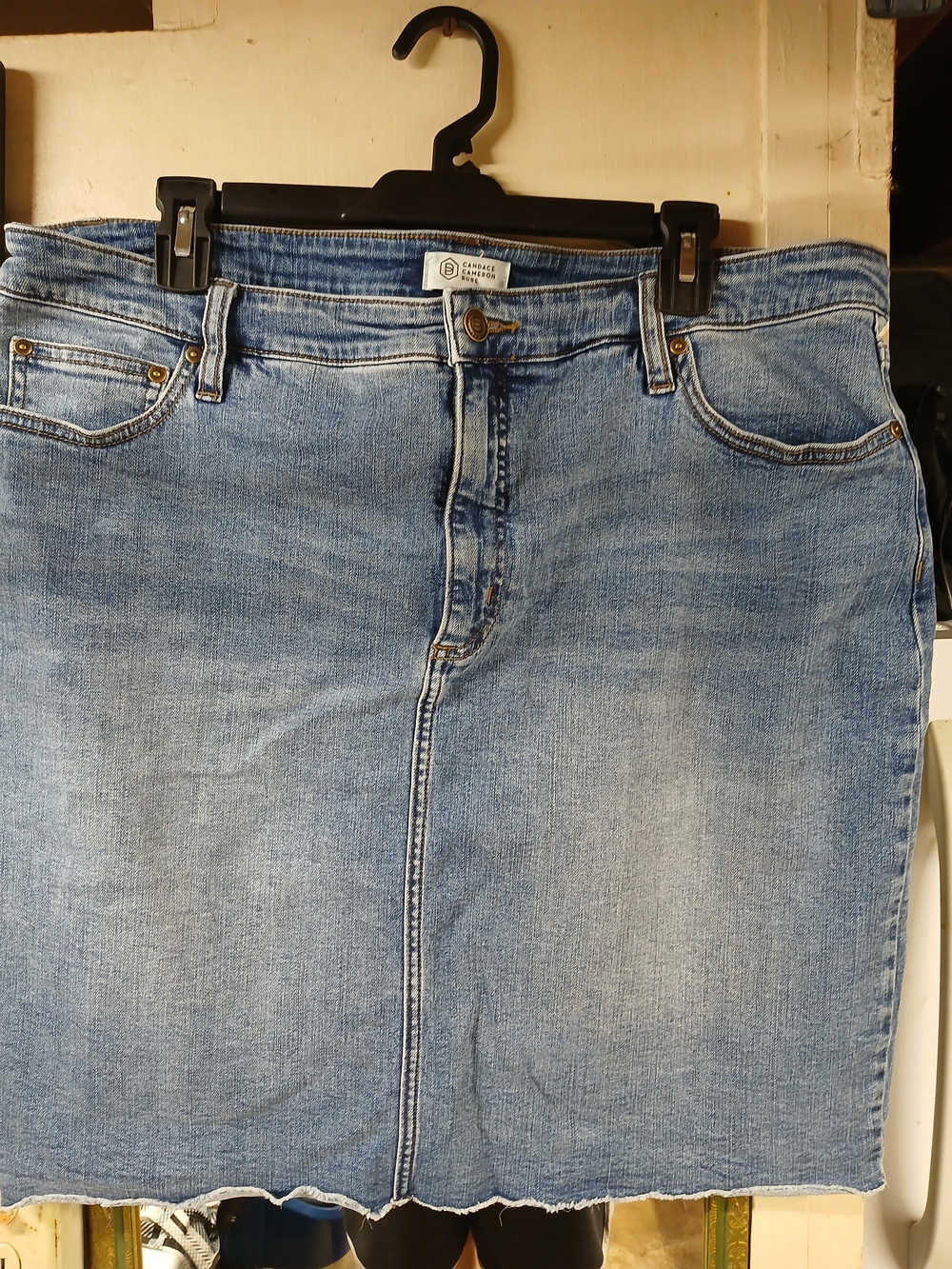 Candace Cameron Bure Light Blue Womens Jean Skirt